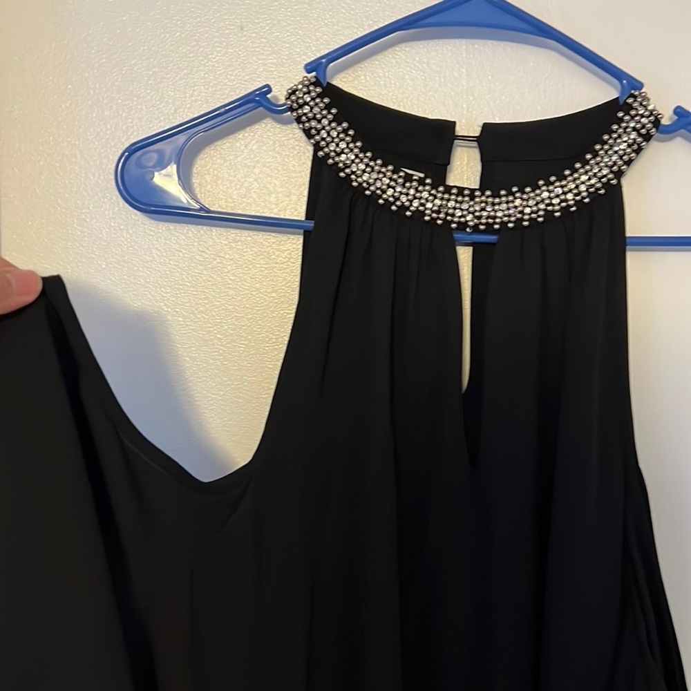 Maurices Cold Shoulder Holiday Blouse